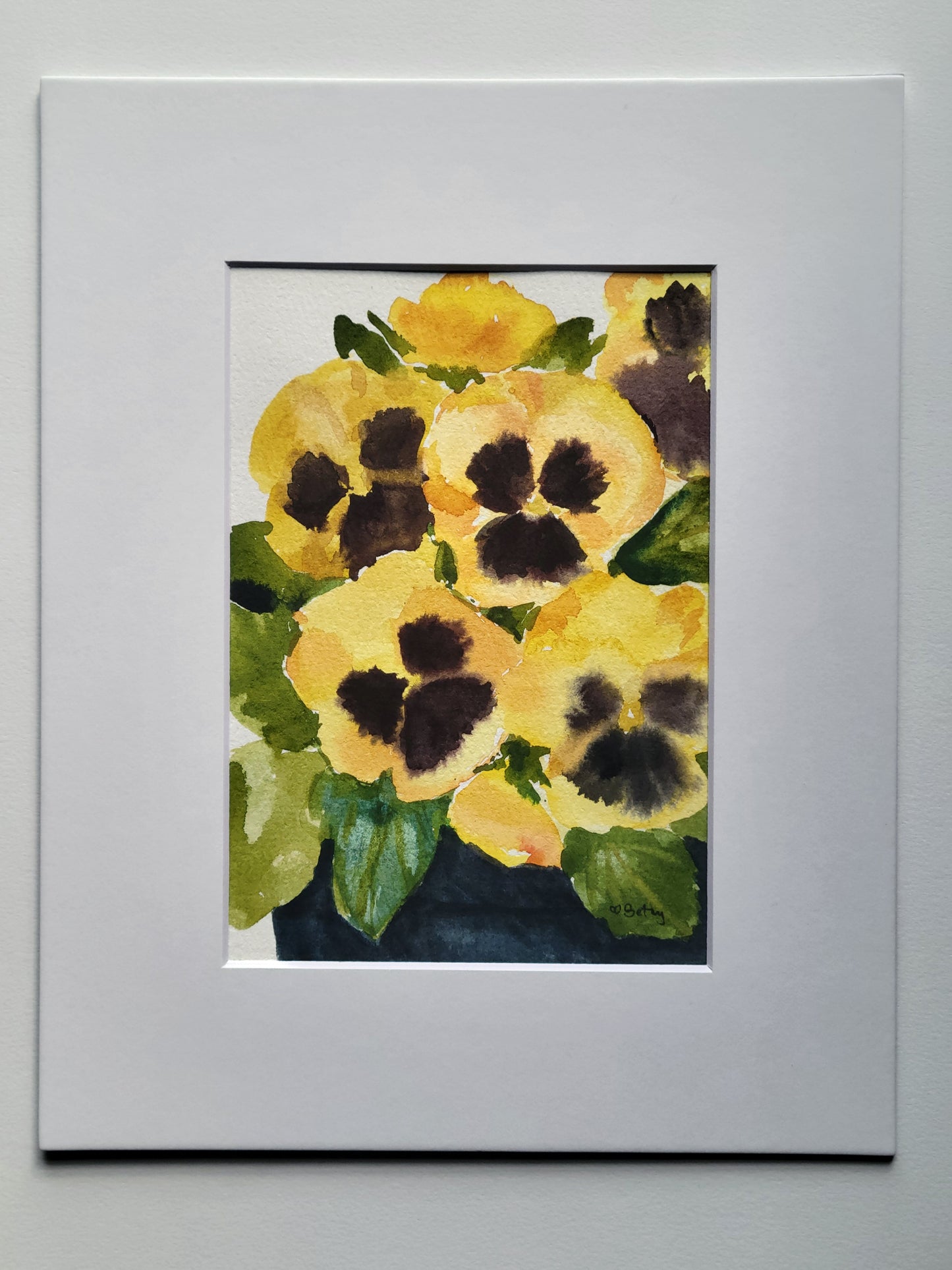 Yellow Pansies