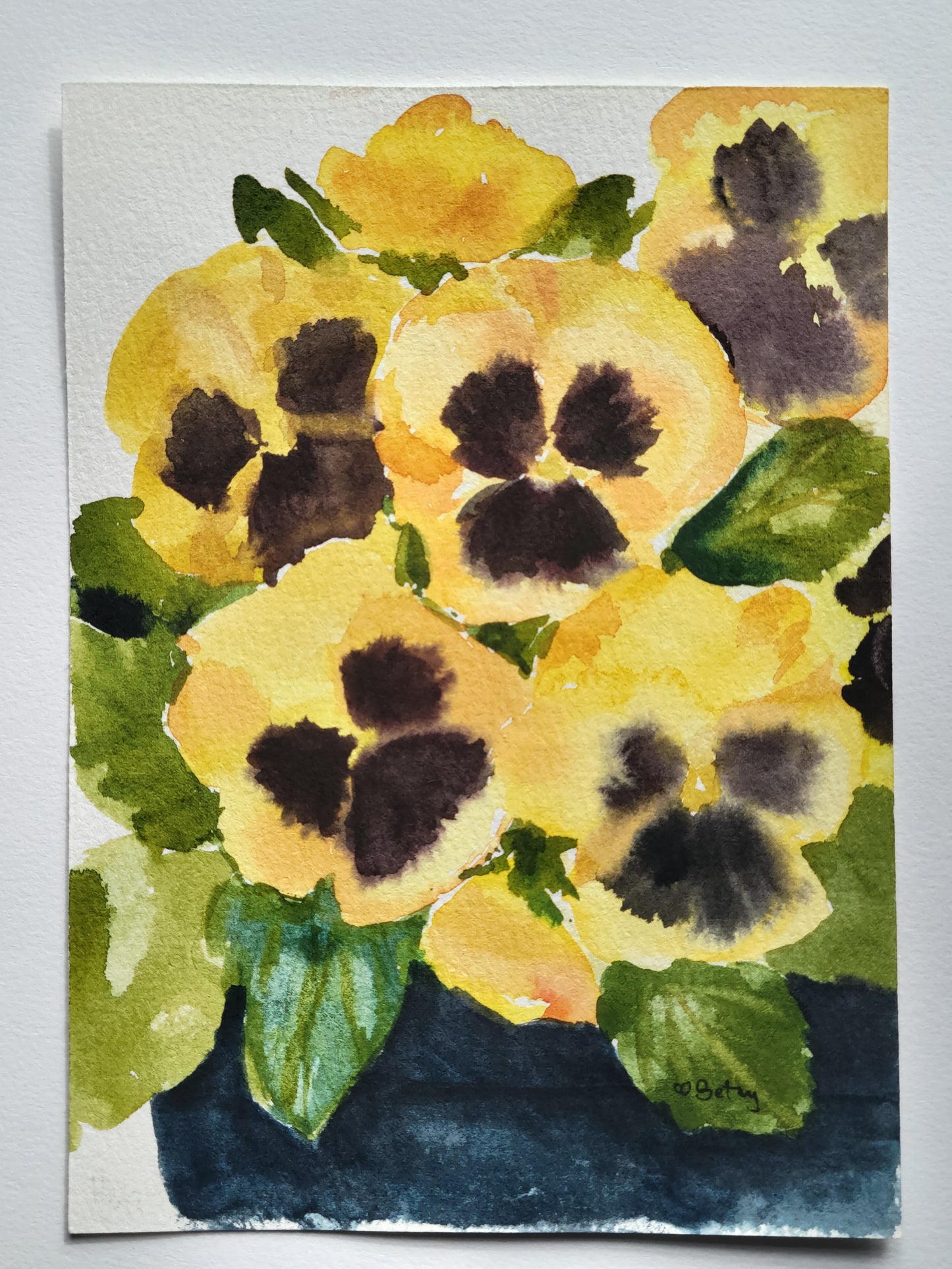 Yellow Pansies