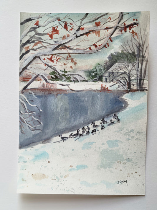 About 10 Geese A Laying